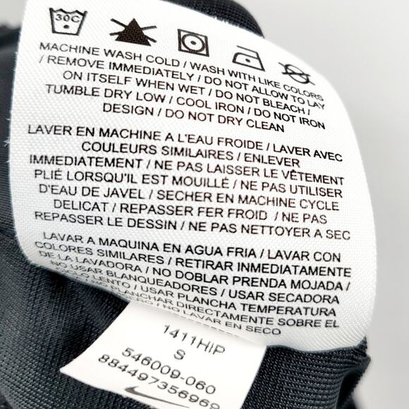 NIKE Black Swoosh Embroidered Logo Side Stripe Pockets Basketball Shorts Men's S - Picture 8 of 9